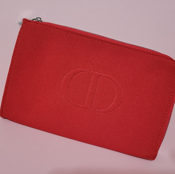 Christian Dior Red Make Up Pouch❤ - Picture 1 of 9
